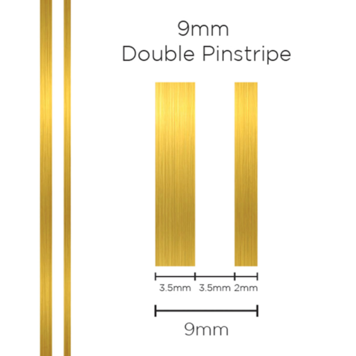 SAAS Pinstripe Double Gold 9mm x 10mt - 1506