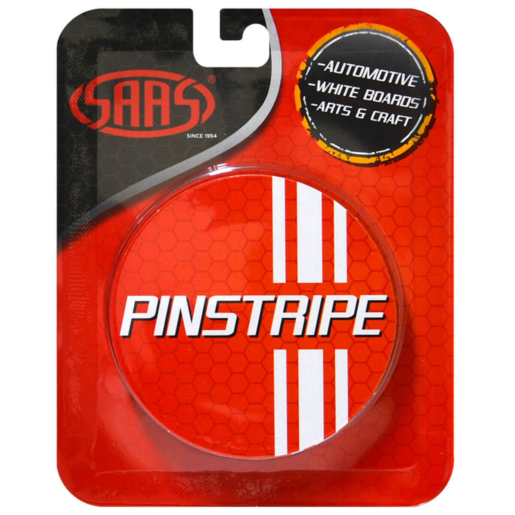 SAAS Pinstripe Triple Black 18mm x 10mt - 11101