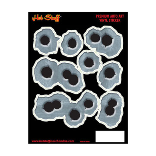 Hot Stuff Sticker Vinyl Bullet Holes - SH531