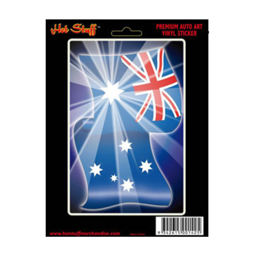 Hot Stuff Sticker Vinyl Aussie Flag - SH600