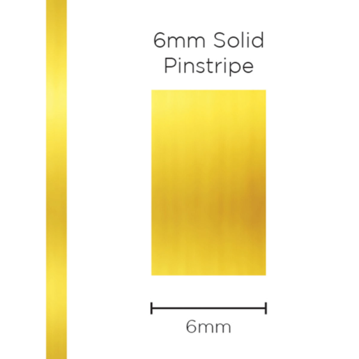 SAAS Pinstripe Solid Gold Mylar 6mm x 10mt - 1298