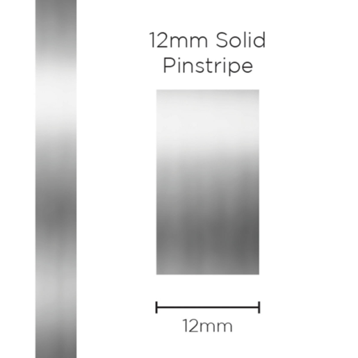 SAAS Pinstripe Solid Chrome Mylar 12mm x 10mt - 11499