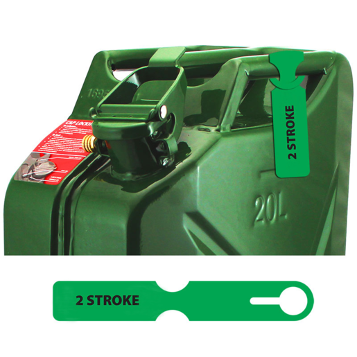 Haigh Fuel Can ID Tag 2 Stroke Green - FCTGRN