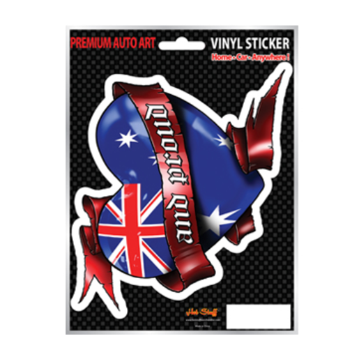 Hot Stuff Sticker Aussie Heart - SH217