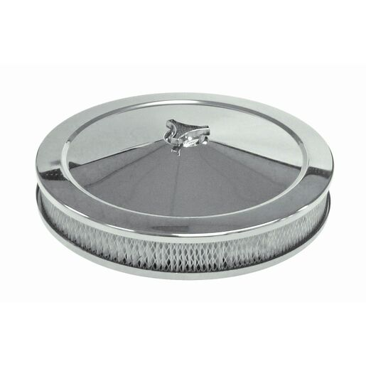 NAParts Chrome 14 X 2" Air Cleaner Recessed Base 5-1/8" Neck - 476-941