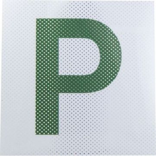 Streetwize Clear Vision P Plates White/Green - CVPP1