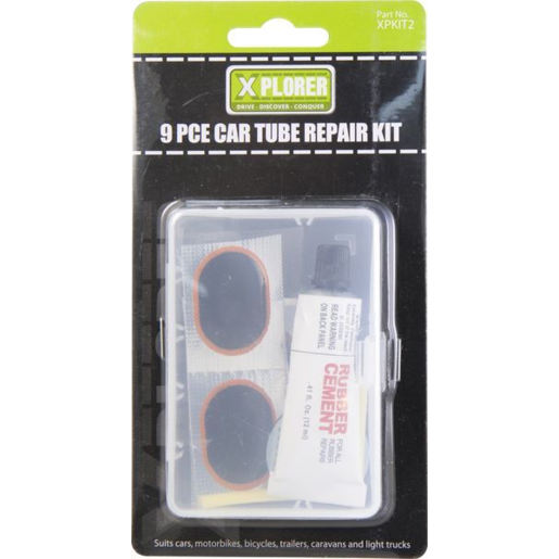 Xplorer 9 piece Car Tube Repair Kit - XPKIT2