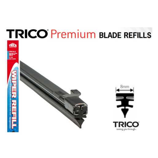 Trico Premium Wiper Blade Refill Plastic Back 560mmx8mm 1pc - TRP560-20