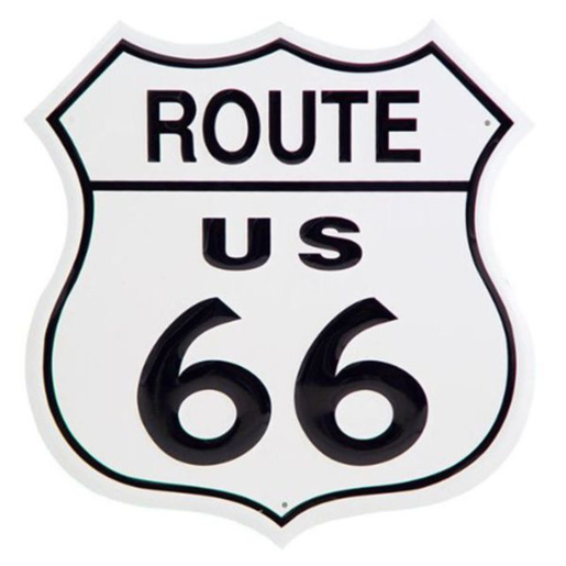 Nostalgia Metal Sign Route 66 Shield - MSI679 