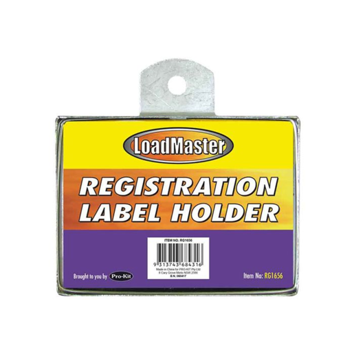 Pro-Kit Rego Label Holder Metal Rectangular - RG1656