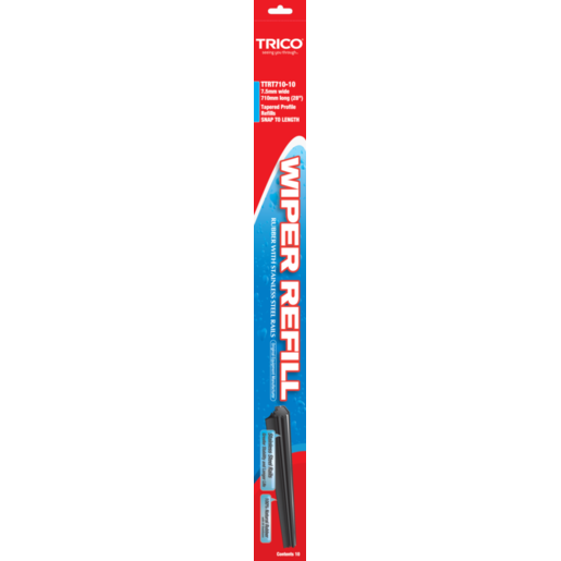 Trico Premium Wiper Blade Refill - Plastic Back 710mmx8mm 1pc - TRP710-10