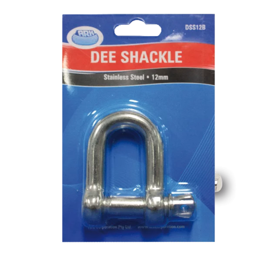 Ark D-Shackle 8mm Gal 0.75T Rated Blister - DSGR08B