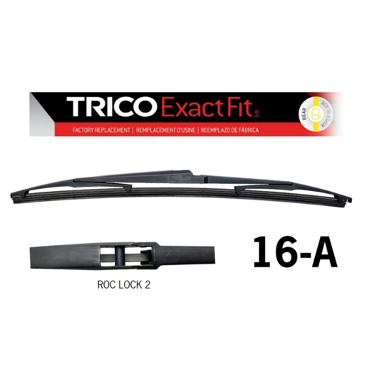 Trico Exact Fit Rear Wiper Blade To Suit Roc Loc 2 400mm 1pc - 16-A