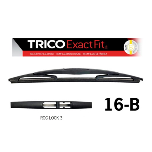 Trico Exact Fit Wiper Blade Rear To Suit Roc Loc 3 400mm 1pc - 16-B