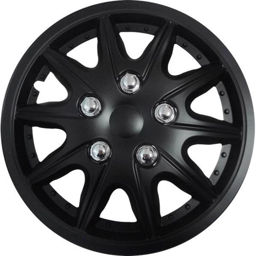 Streetwize Wheel Covers 14" Matte Black Rome - WC138