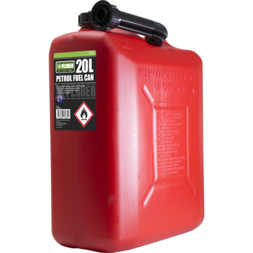 Xplorer Petrol Fuel Can 20L Red Plastic - XPP20R