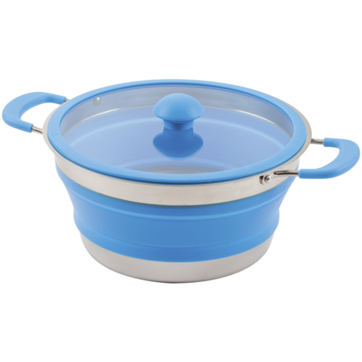 Roadtech Collapsible Cook Pot 3L w/ Glass Lid - TCC230