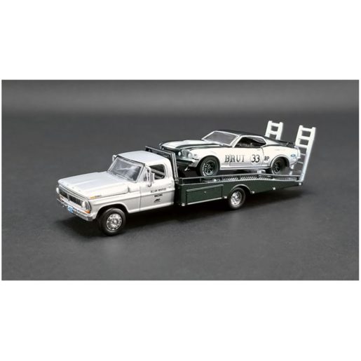 1:64 ALLAN MOFFAT COLLECTOR MODEL CARS WITH TO SUIT FORD F-350 RAMP TRUCK (BRUT)