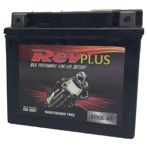 RevPlus High Performance Long Life Maintenance Free Battery - STX5L-BS