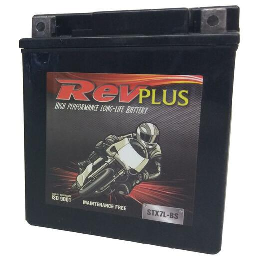 RevPlus Heavy Duty Maintenance Free 12V 85CCA 6AH Battery - STX7L-BS