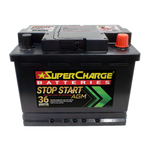 SuperCharge Stop Start AGM 12V 680CCA Car Battery - MF55HSS