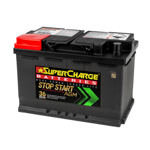 SuperCharge Stop Start AGM 12V 760CCA Car Battery - MF66HSS