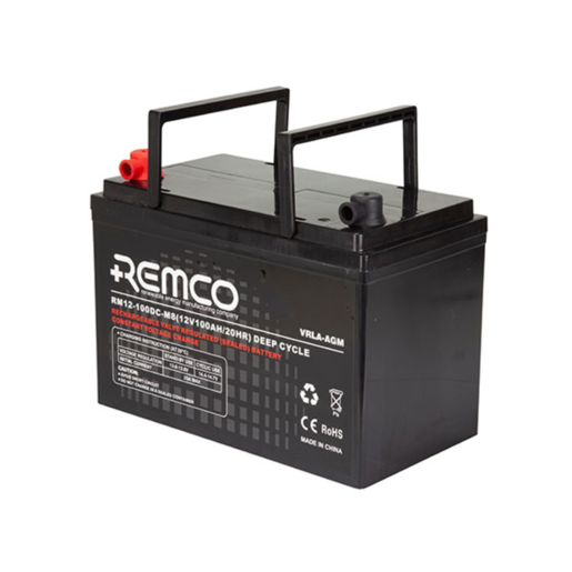 Remco AGM Deep Cycle - RM12-100DC-M8