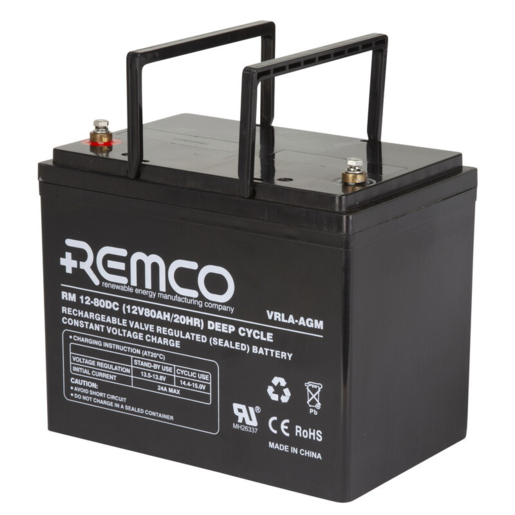Remco AGM Deep Cyle - RM12-80DC
