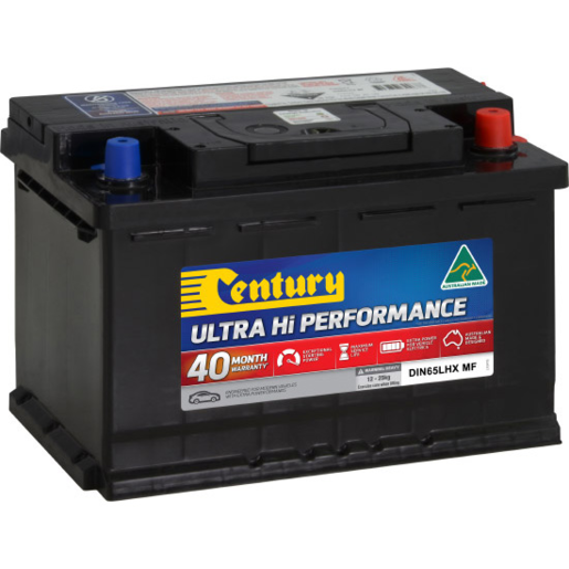 CenturyDIN65LHX MF Ultra Hi Performance Conventional Car Battery -113112