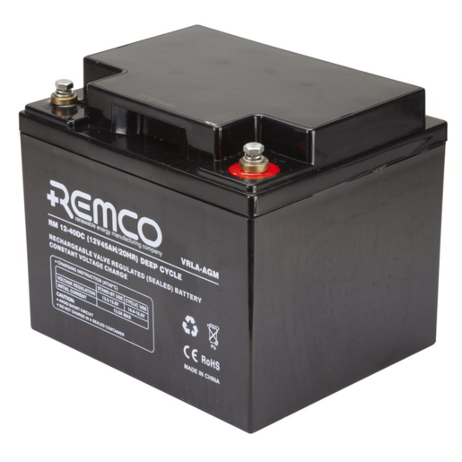 Remco AGM Deep Cycle Battery RM12-40DC 12V 40.7Ah - RM12-40DC