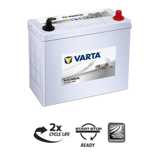 Varta Silver Dynamic EFB Battery - N-55/80B24L