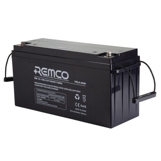Remco VRLA AGM 12V 156Ah Standby Battery - RM12-150