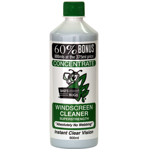 Bar's Bugs Windscreen Cleaner 600mL - BB600