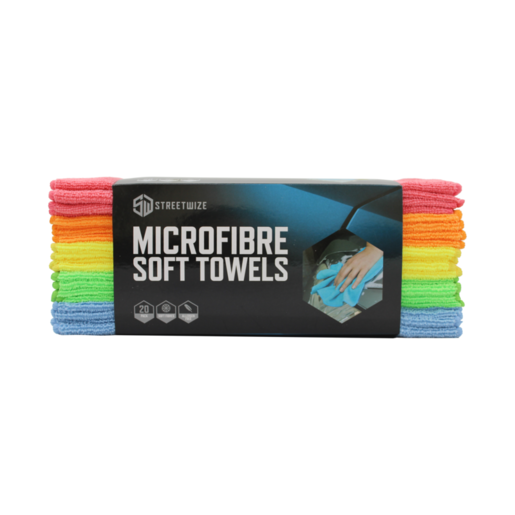 Streetwize Microfibre Cloth 20pk 300mm x 300mm - MFC303020