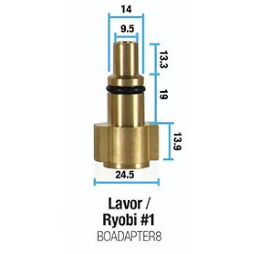 Bowden's Own Lavor / Ryobi / Cleanforce - BOADAPTER8