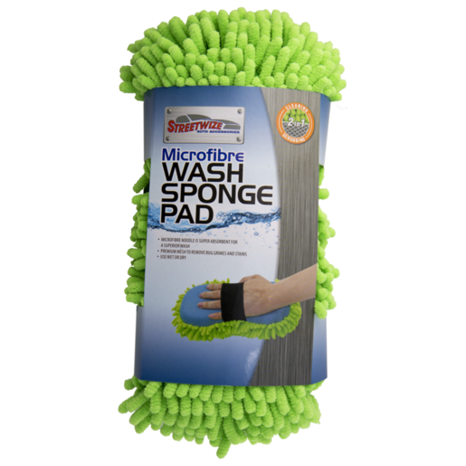 Streetwize 2 in 1 Microfibre Wash Sponge Pad - SPO205