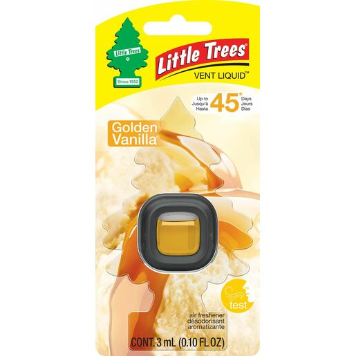 52632 AIR FRESHENER LITTLE TREES VENT LIQUID GOLDEN VANILLA