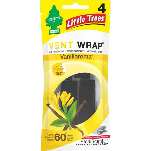 Little Trees Vent Wrap Air Freshener Vanillaroma 4pk - 52732