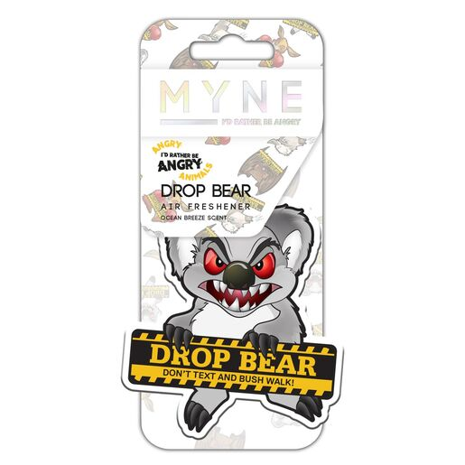 Myne Carded Air Freshener Drop Bear Ocean Breeze Scent - 4402327