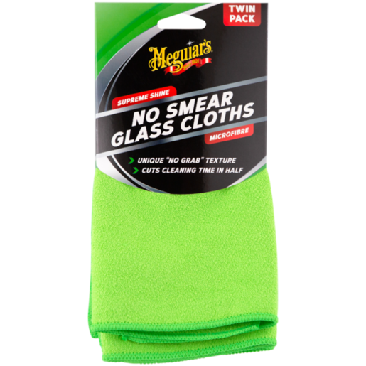 Meguiar's No Smear Glass Cloth Twin Pack - AG3032T 