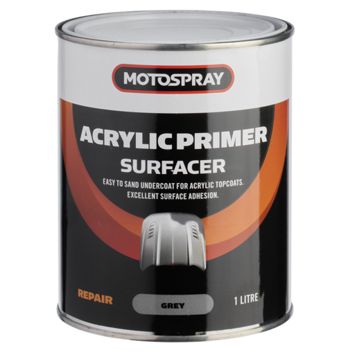 Motospray Acrylic Primer Surfacer Grey 1L - MSAPSG1