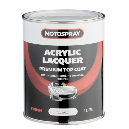Motospray Acrylic Lacquer Clear 1L - MSTCC1