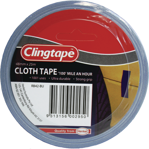 Clingtape Blue Cloth Tape 48mm X 25m - RB42