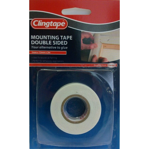 Clingtape Mounting Tape Double Sided 12mm x 2m - RB59