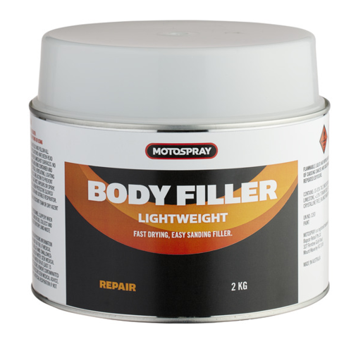 Motospray Light Weight Body Filler 2kg - MSLW2