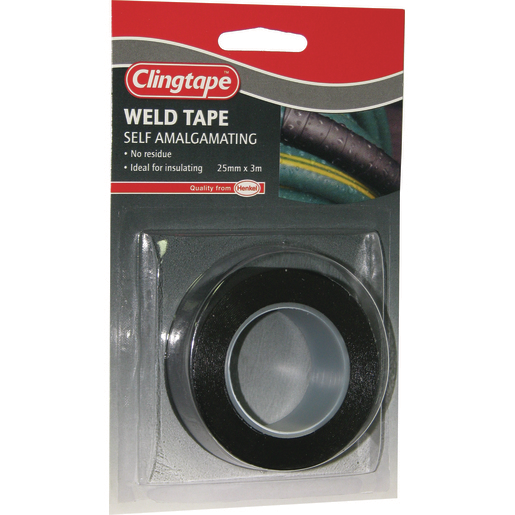 Clingtape Weld Tape Black 25mm x 3m - RB36BK