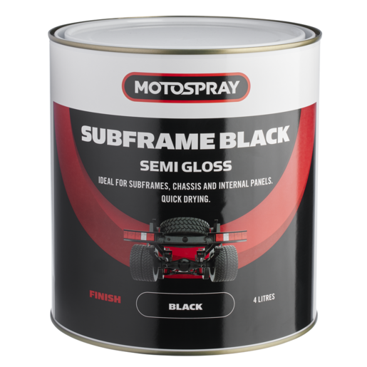 Motospray Subframe Black 4L - MSSF4