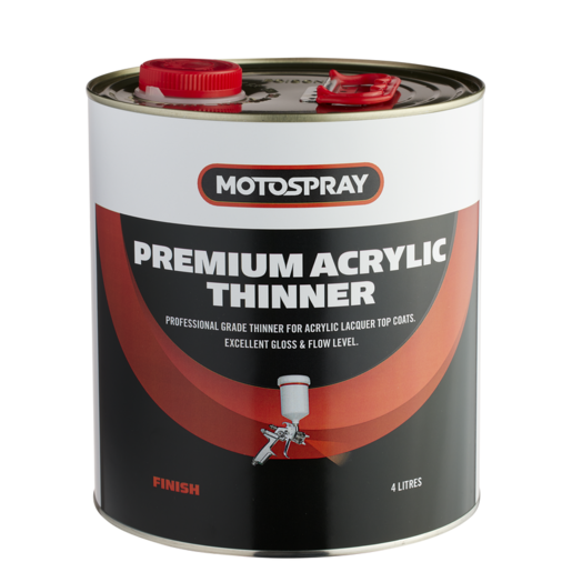 Motospray Premium Acrylic Thinner 4L - MSA204