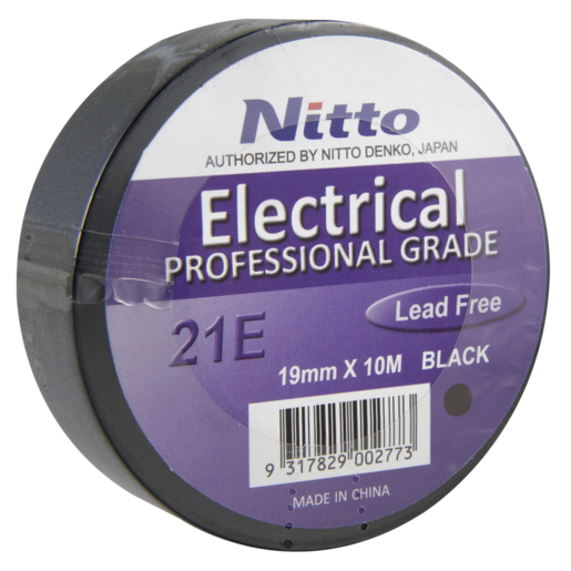 Nitto Electrical Tape 19mm X 10M - 19MMX10MBK-E