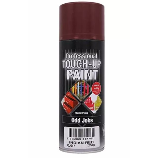 Odd Jobs Touch-Up Enamel Spray Paint Indian Red 250g -OJ017